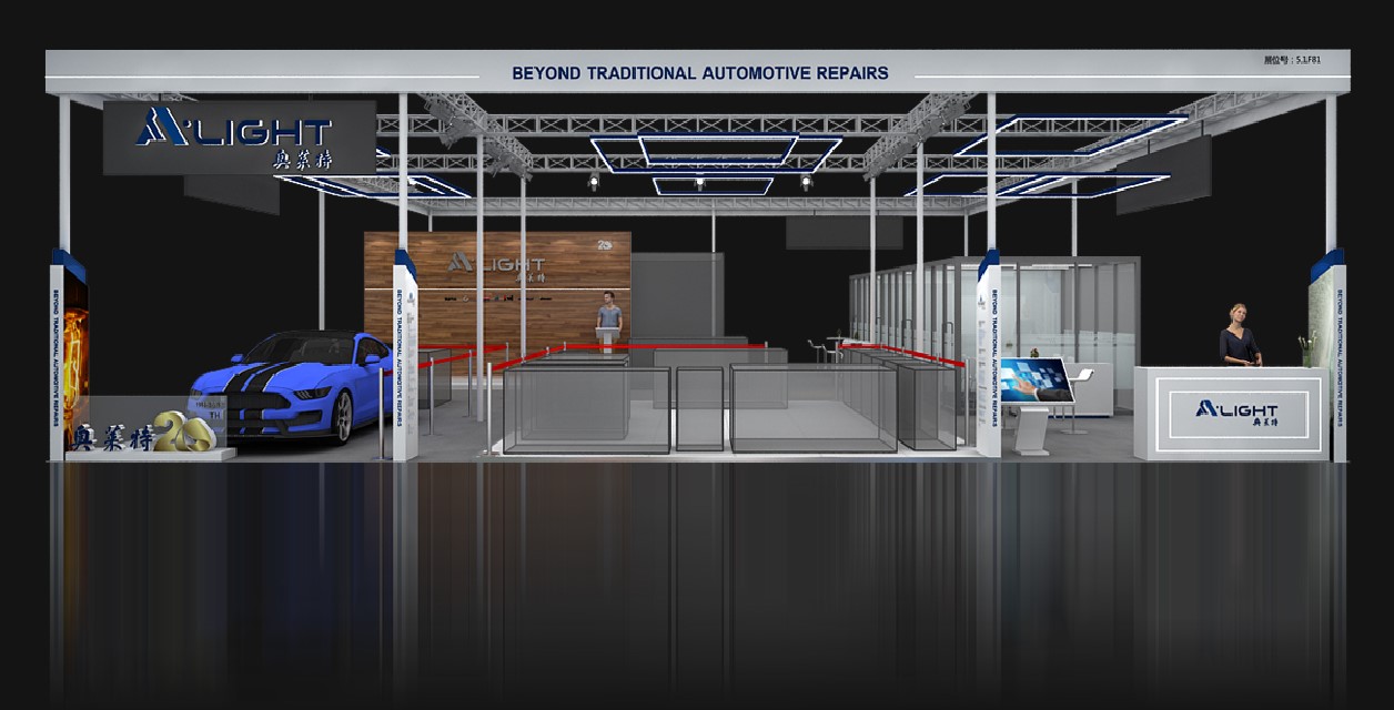 汽車(chē)展臺(tái)設(shè)計(jì)圖片的正面圖