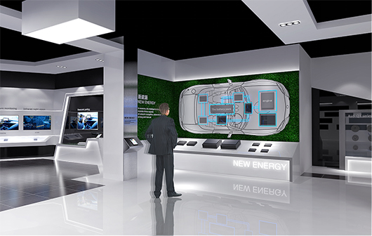 新能源汽車展廳設計方案之產(chǎn)品展示設計效果圖