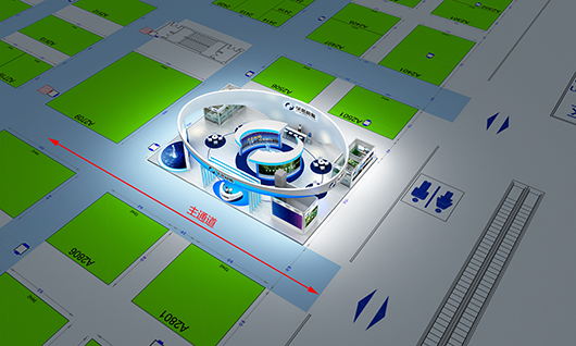 科技展會設(shè)計方案的位置圖